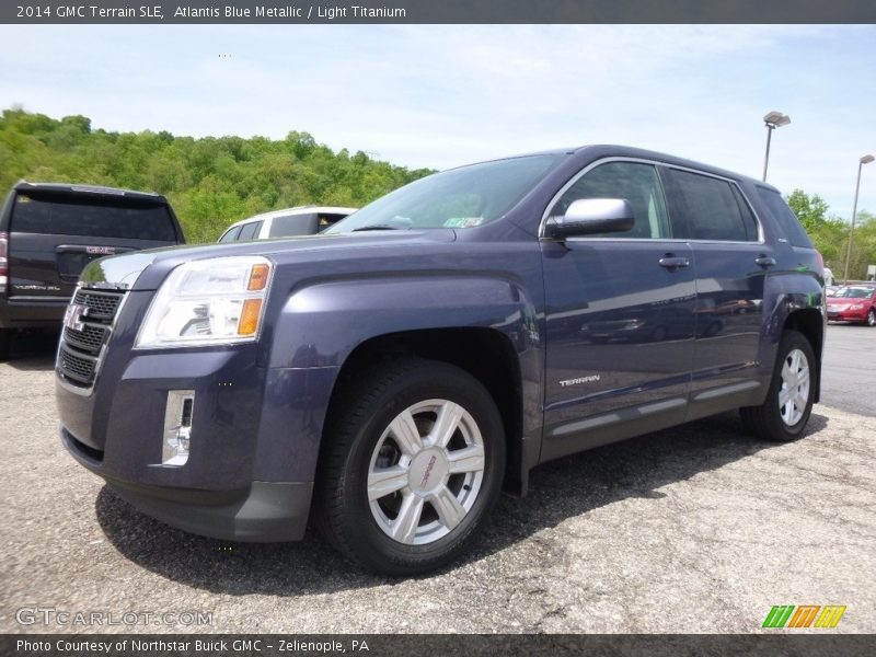 Atlantis Blue Metallic / Light Titanium 2014 GMC Terrain SLE