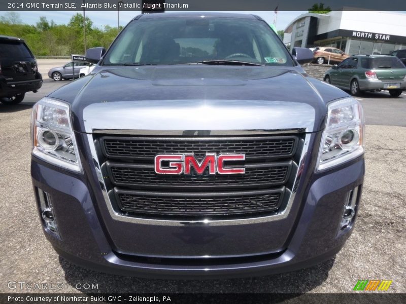 Atlantis Blue Metallic / Light Titanium 2014 GMC Terrain SLE