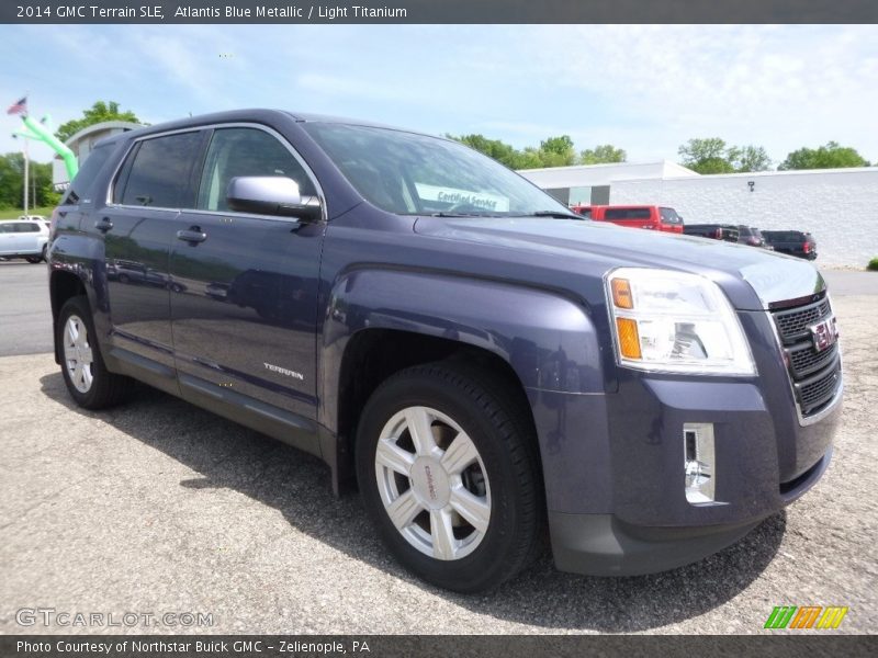 Atlantis Blue Metallic / Light Titanium 2014 GMC Terrain SLE