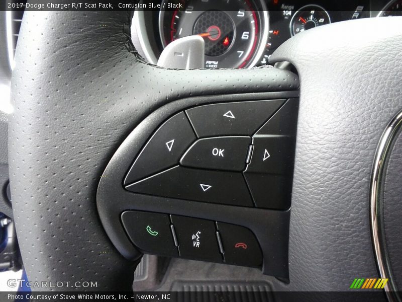 Contusion Blue / Black 2017 Dodge Charger R/T Scat Pack