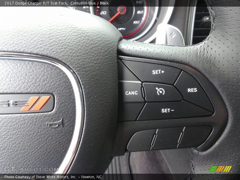 Contusion Blue / Black 2017 Dodge Charger R/T Scat Pack