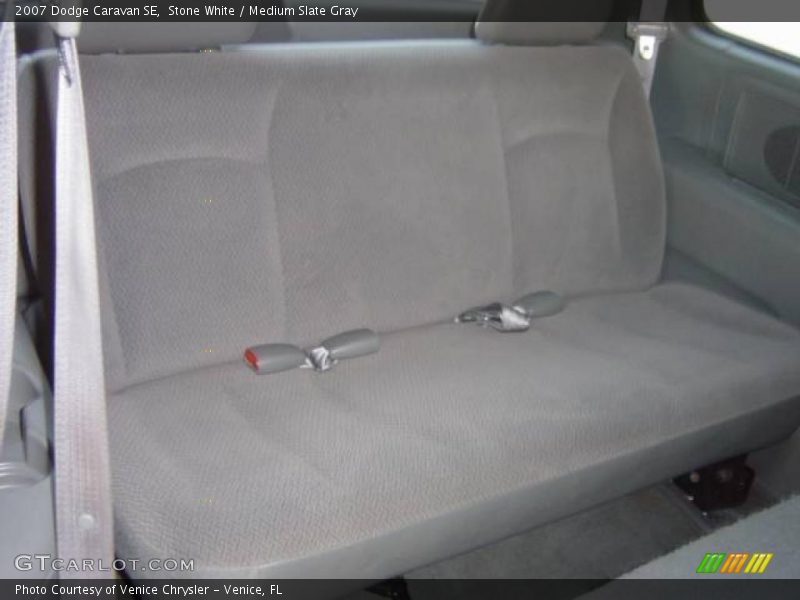 Stone White / Medium Slate Gray 2007 Dodge Caravan SE