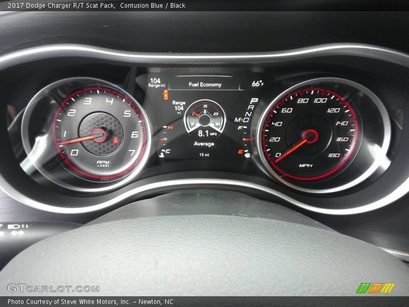Contusion Blue / Black 2017 Dodge Charger R/T Scat Pack