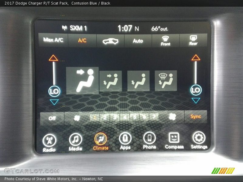 Contusion Blue / Black 2017 Dodge Charger R/T Scat Pack