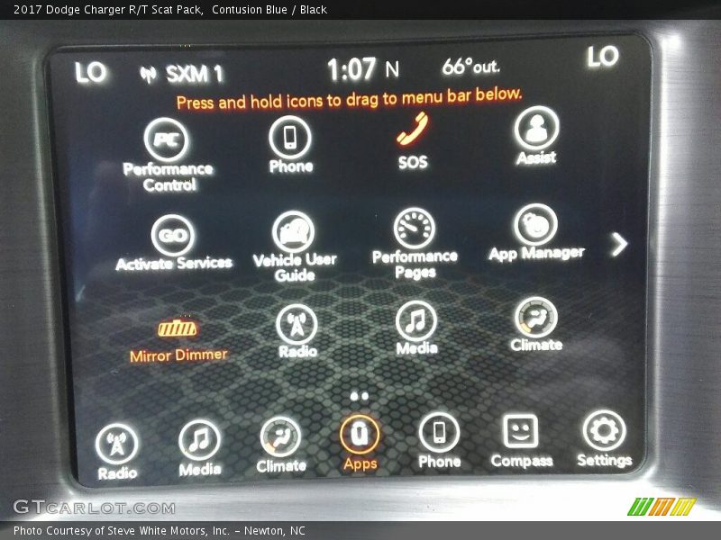 Contusion Blue / Black 2017 Dodge Charger R/T Scat Pack