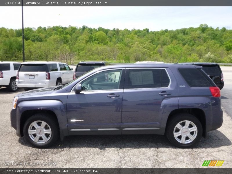 Atlantis Blue Metallic / Light Titanium 2014 GMC Terrain SLE