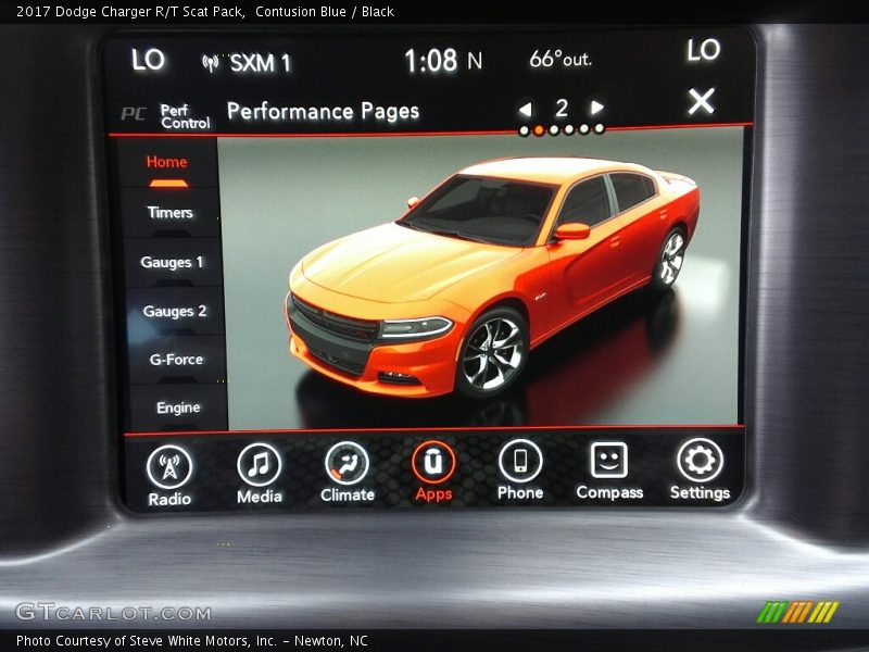 Contusion Blue / Black 2017 Dodge Charger R/T Scat Pack