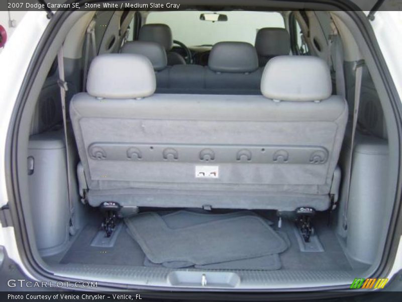 Stone White / Medium Slate Gray 2007 Dodge Caravan SE