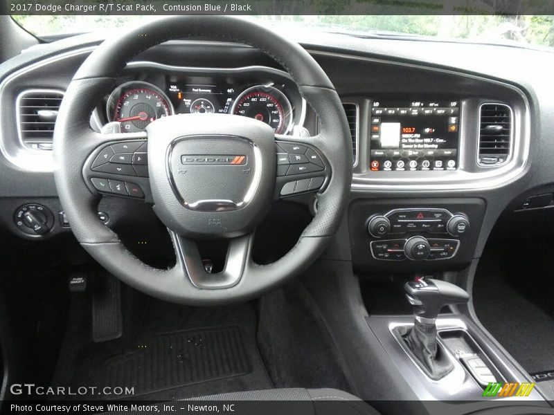 Contusion Blue / Black 2017 Dodge Charger R/T Scat Pack