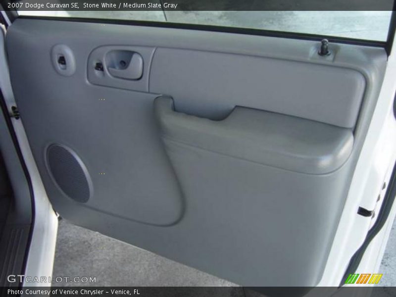 Stone White / Medium Slate Gray 2007 Dodge Caravan SE