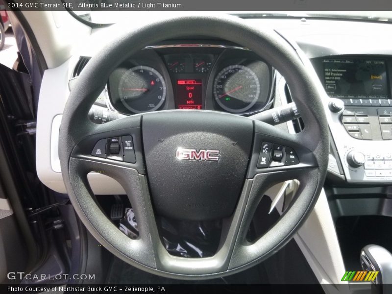 Atlantis Blue Metallic / Light Titanium 2014 GMC Terrain SLE
