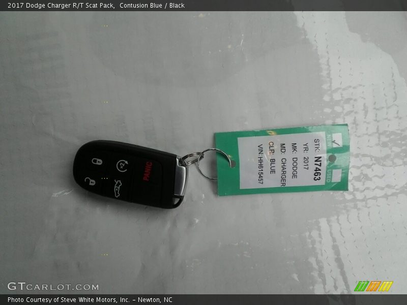 Contusion Blue / Black 2017 Dodge Charger R/T Scat Pack