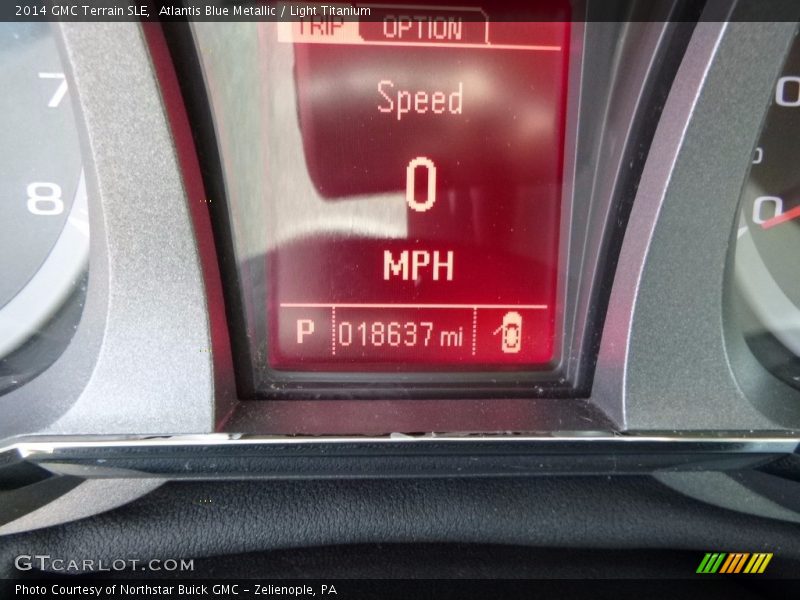 Atlantis Blue Metallic / Light Titanium 2014 GMC Terrain SLE