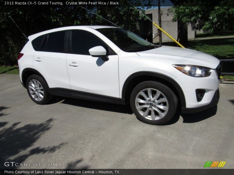 Crystal White Pearl Mica / Black 2013 Mazda CX-5 Grand Touring
