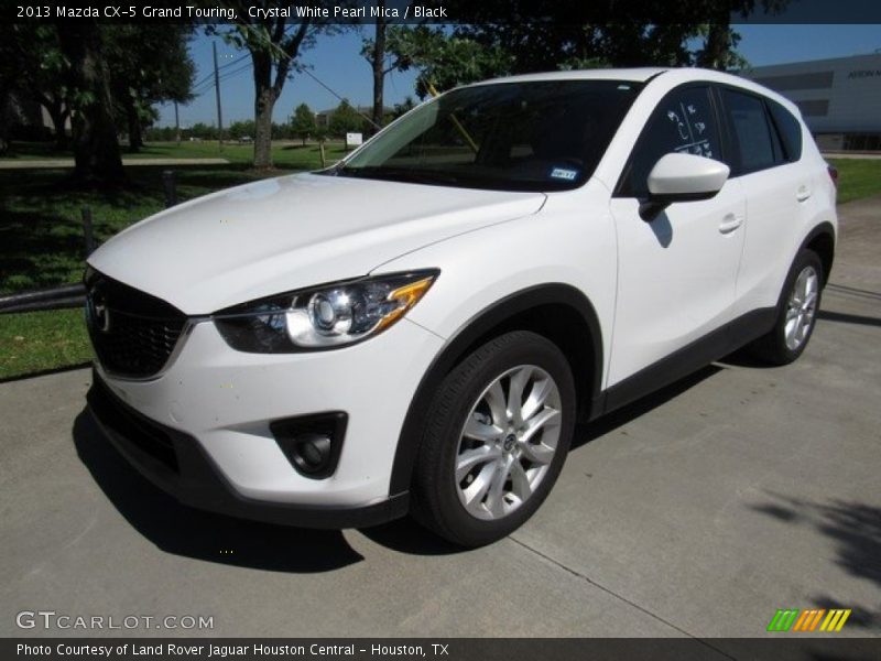 Crystal White Pearl Mica / Black 2013 Mazda CX-5 Grand Touring