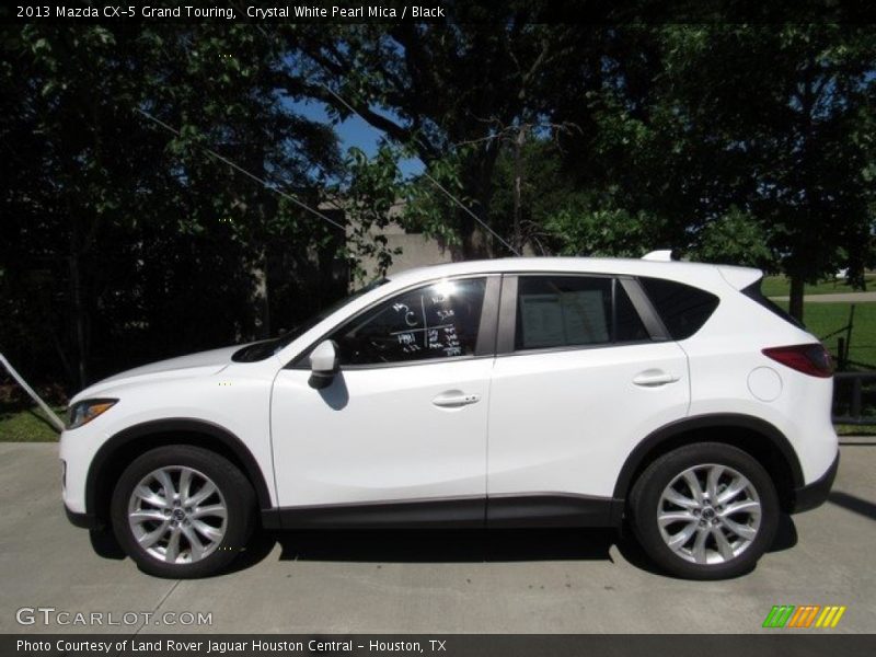 Crystal White Pearl Mica / Black 2013 Mazda CX-5 Grand Touring