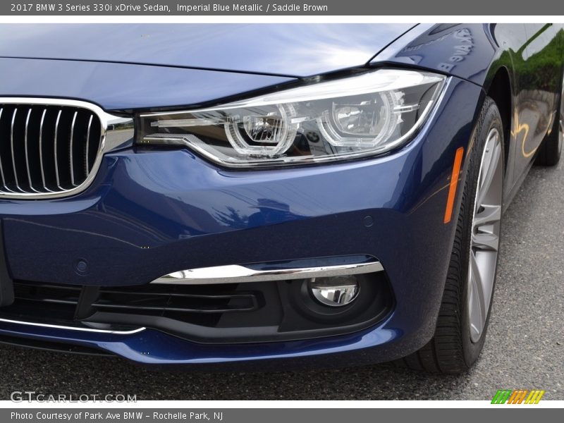 Imperial Blue Metallic / Saddle Brown 2017 BMW 3 Series 330i xDrive Sedan