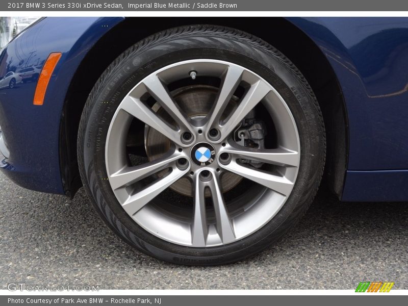 Imperial Blue Metallic / Saddle Brown 2017 BMW 3 Series 330i xDrive Sedan