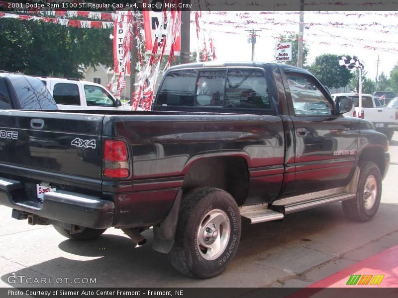 Black / Mist Gray 2001 Dodge Ram 1500 ST Regular Cab 4x4