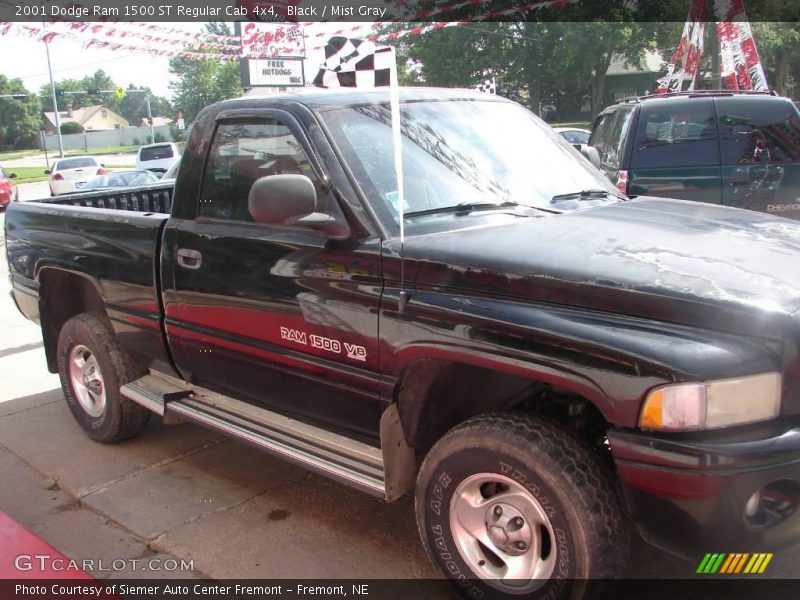 Black / Mist Gray 2001 Dodge Ram 1500 ST Regular Cab 4x4