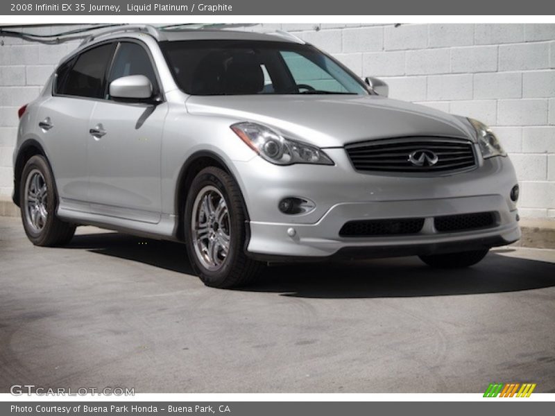 Liquid Platinum / Graphite 2008 Infiniti EX 35 Journey