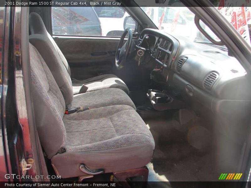 Black / Mist Gray 2001 Dodge Ram 1500 ST Regular Cab 4x4