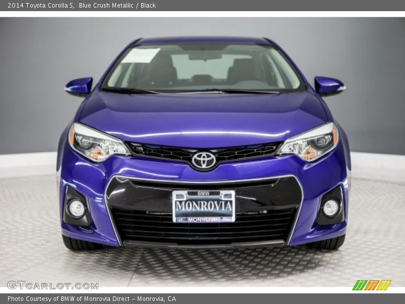 Blue Crush Metallic / Black 2014 Toyota Corolla S