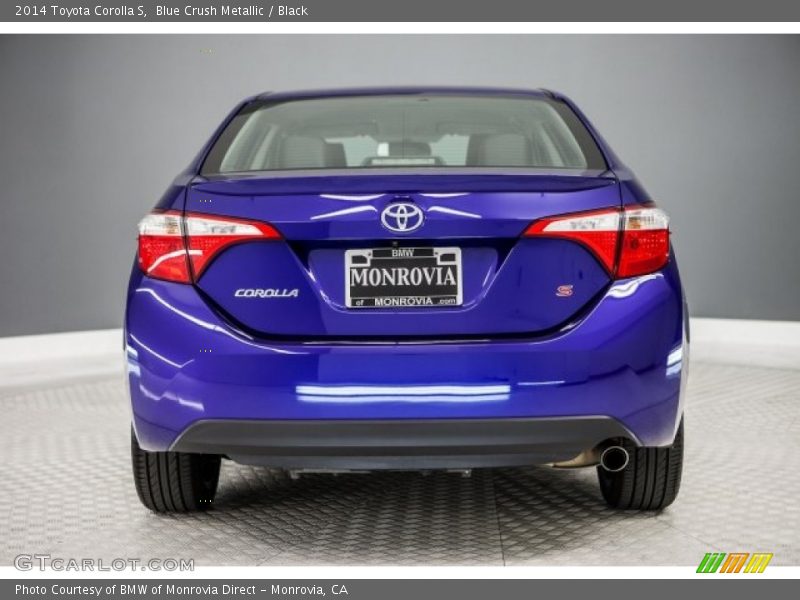 Blue Crush Metallic / Black 2014 Toyota Corolla S