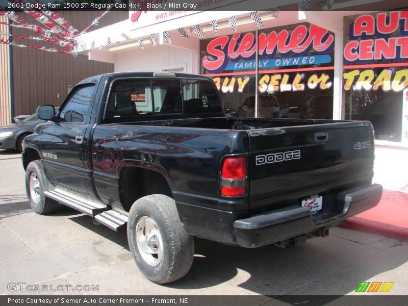 Black / Mist Gray 2001 Dodge Ram 1500 ST Regular Cab 4x4