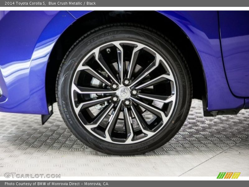 Blue Crush Metallic / Black 2014 Toyota Corolla S