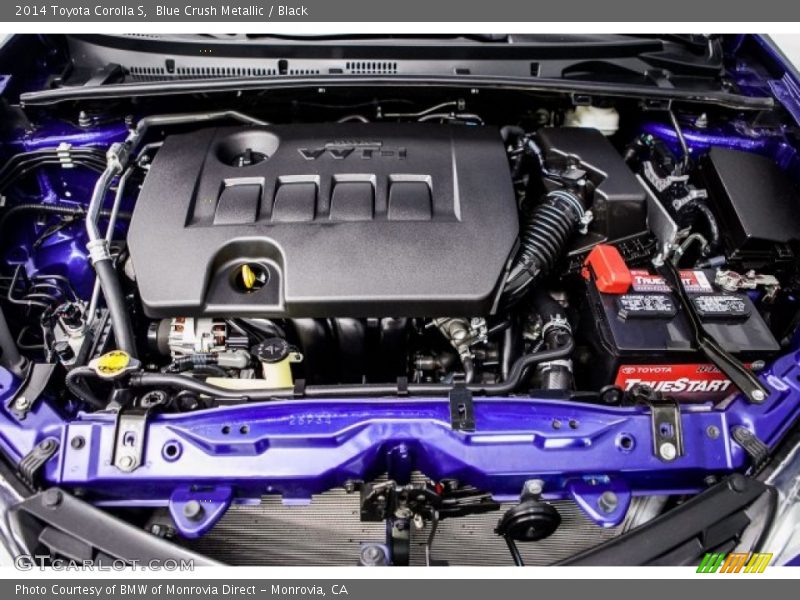 Blue Crush Metallic / Black 2014 Toyota Corolla S