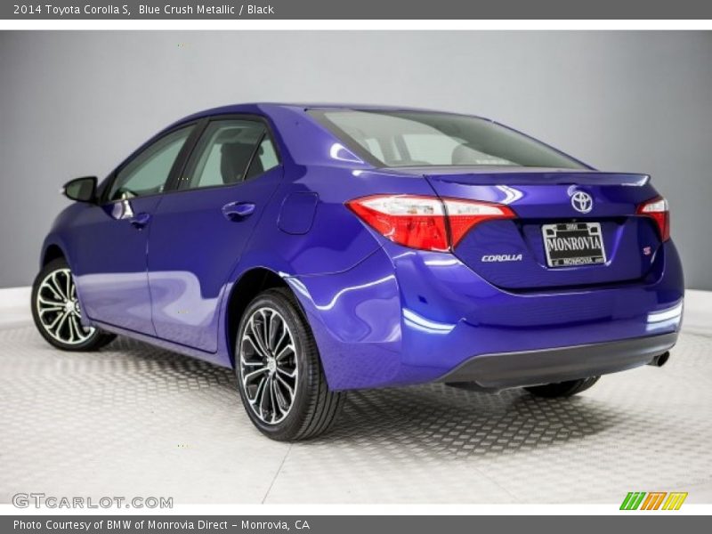 Blue Crush Metallic / Black 2014 Toyota Corolla S
