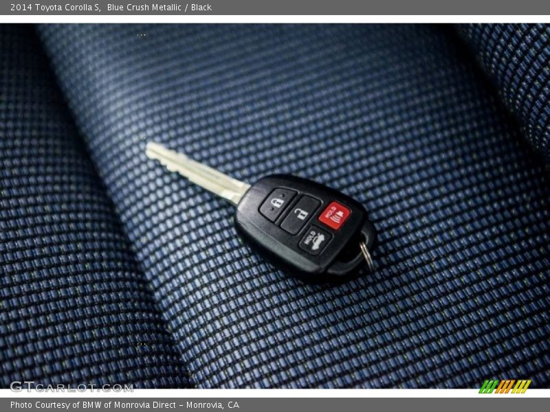 Blue Crush Metallic / Black 2014 Toyota Corolla S