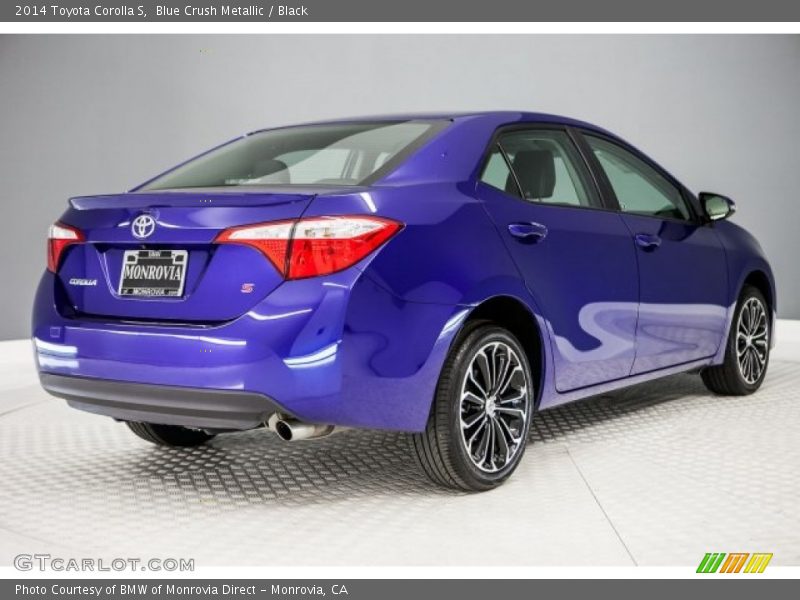 Blue Crush Metallic / Black 2014 Toyota Corolla S