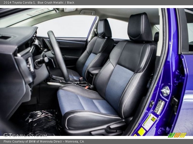 Blue Crush Metallic / Black 2014 Toyota Corolla S