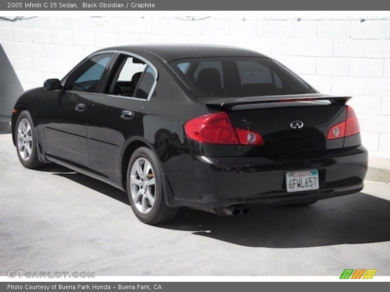Black Obsidian / Graphite 2005 Infiniti G 35 Sedan