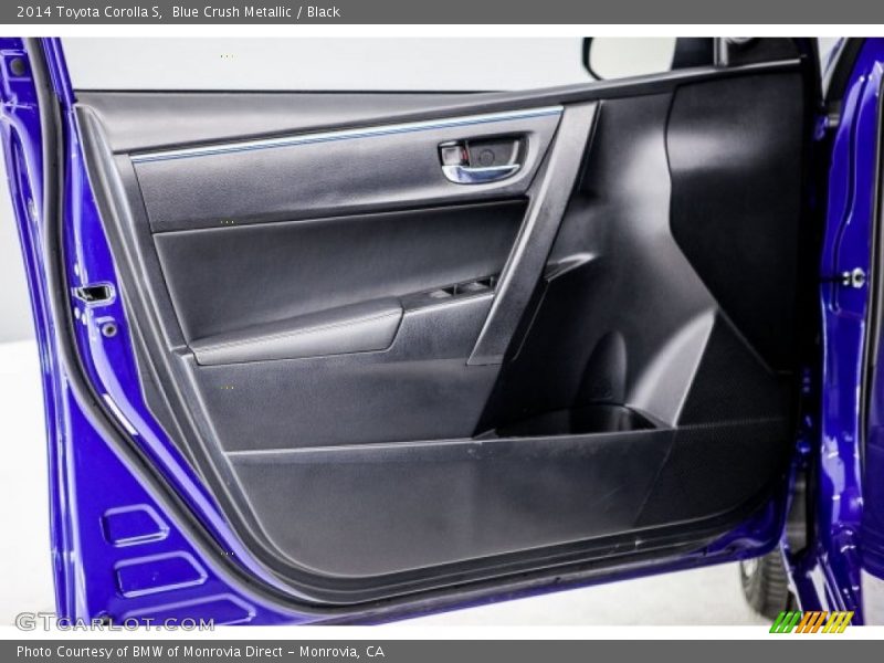 Blue Crush Metallic / Black 2014 Toyota Corolla S