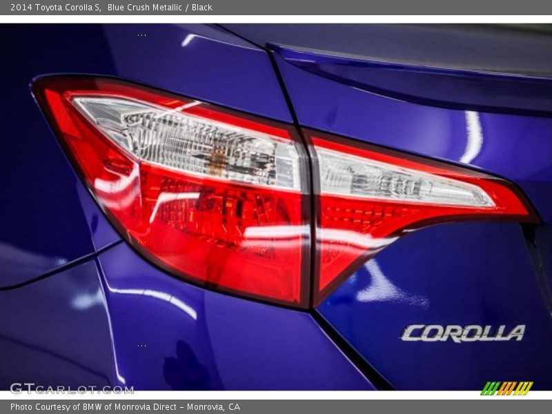 Blue Crush Metallic / Black 2014 Toyota Corolla S