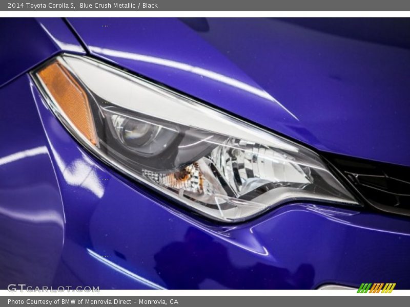 Blue Crush Metallic / Black 2014 Toyota Corolla S