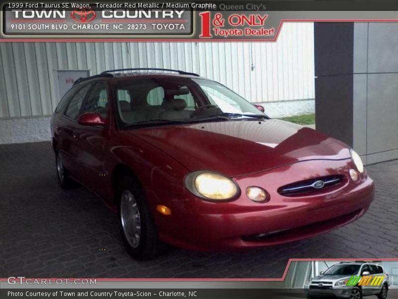 Toreador Red Metallic / Medium Graphite 1999 Ford Taurus SE Wagon