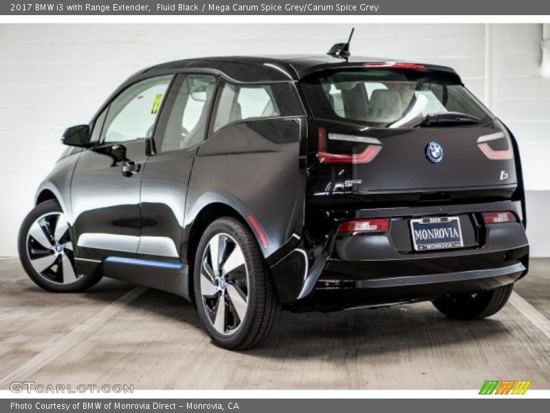 Fluid Black / Mega Carum Spice Grey/Carum Spice Grey 2017 BMW i3 with Range Extender