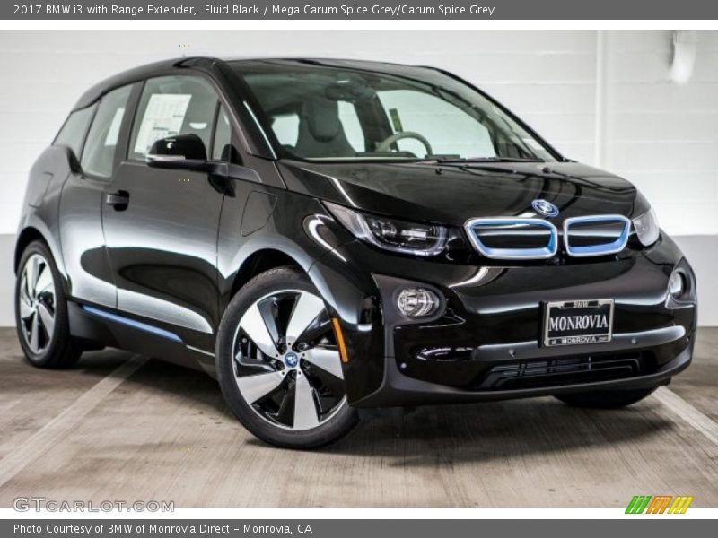 Fluid Black / Mega Carum Spice Grey/Carum Spice Grey 2017 BMW i3 with Range Extender