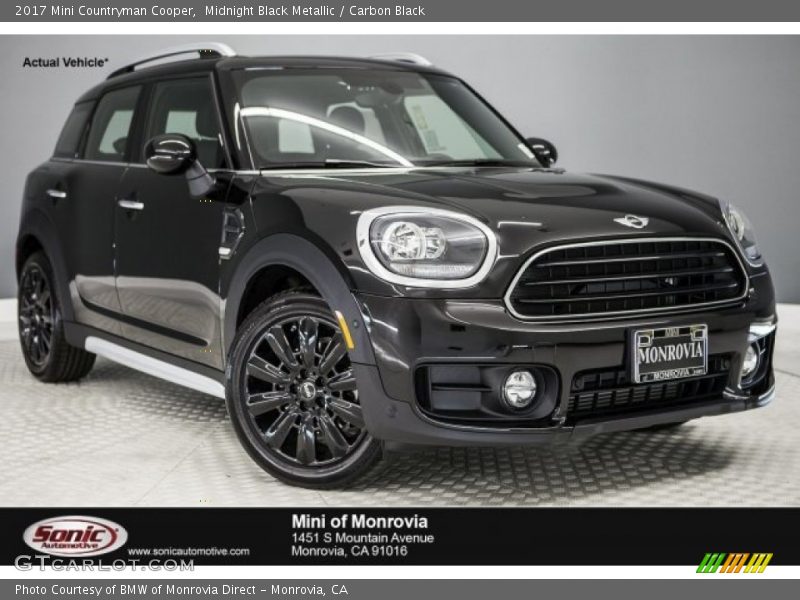 Midnight Black Metallic / Carbon Black 2017 Mini Countryman Cooper