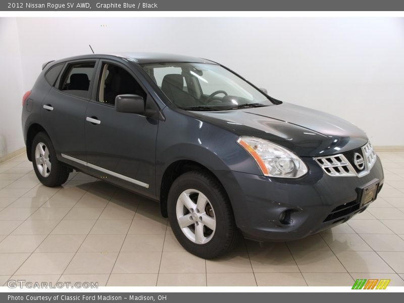 Graphite Blue / Black 2012 Nissan Rogue SV AWD