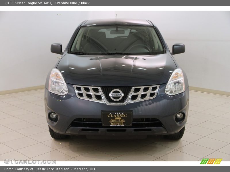 Graphite Blue / Black 2012 Nissan Rogue SV AWD