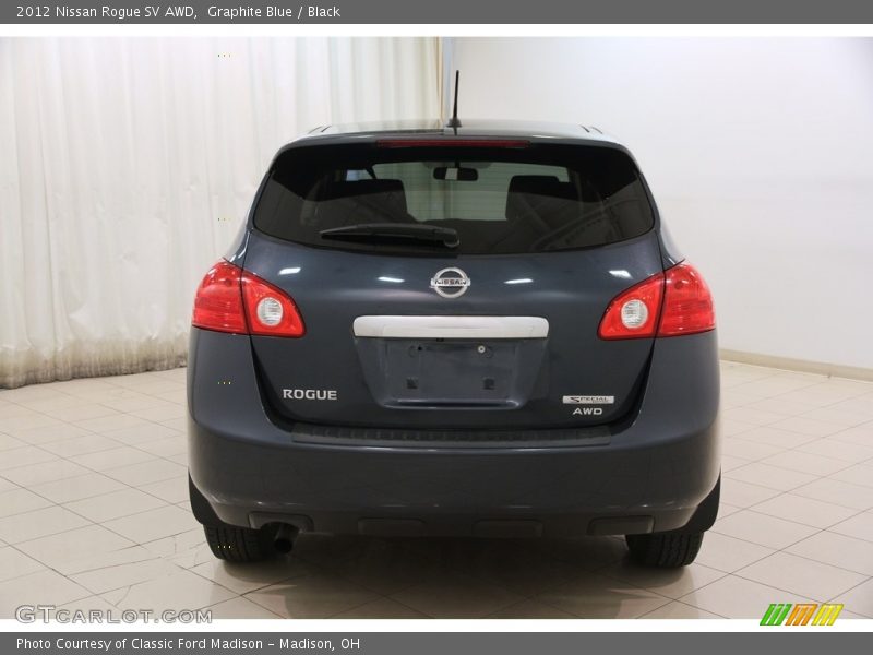 Graphite Blue / Black 2012 Nissan Rogue SV AWD