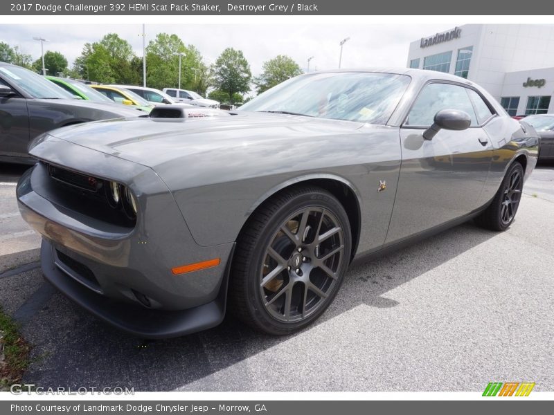 Destroyer Grey / Black 2017 Dodge Challenger 392 HEMI Scat Pack Shaker