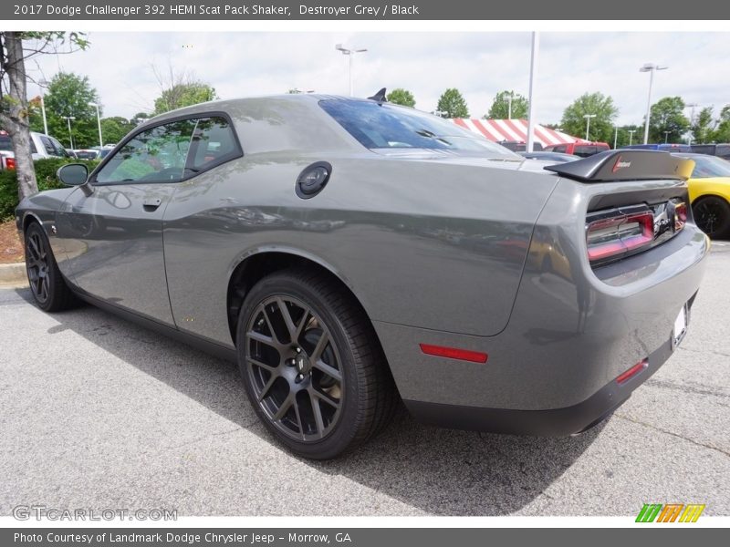 Destroyer Grey / Black 2017 Dodge Challenger 392 HEMI Scat Pack Shaker