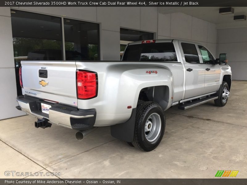 Silver Ice Metallic / Jet Black 2017 Chevrolet Silverado 3500HD Work Truck Crew Cab Dual Rear Wheel 4x4