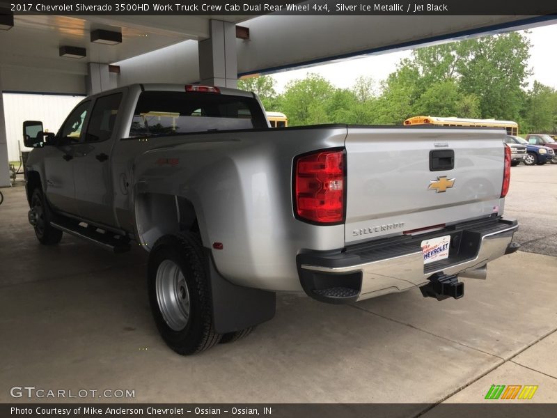 Silver Ice Metallic / Jet Black 2017 Chevrolet Silverado 3500HD Work Truck Crew Cab Dual Rear Wheel 4x4